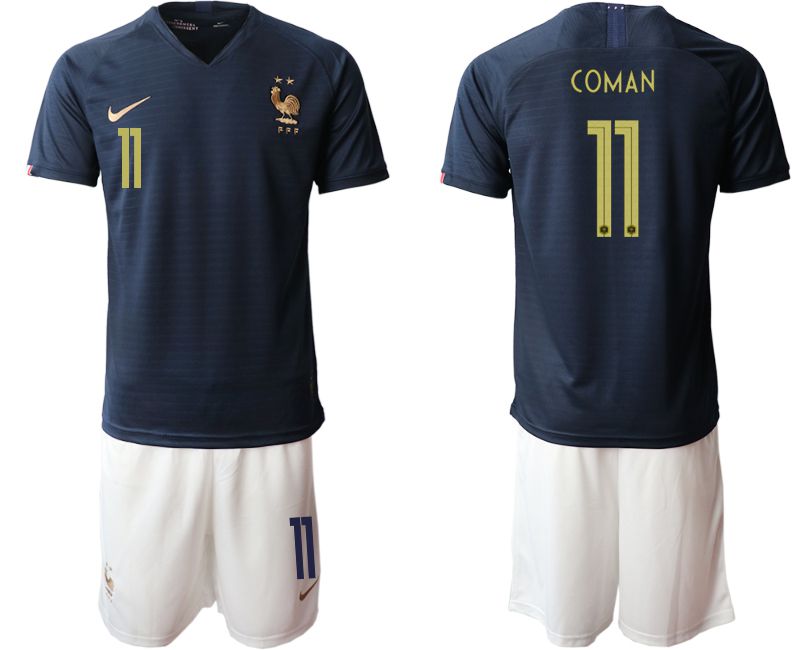 Men 2019-2020 Season National Team French home #11 blue Soccer Jerseys